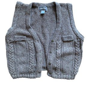 Vintage Knit Button Vest